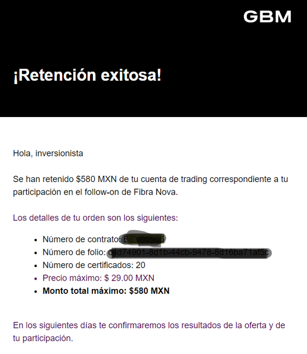 retención de Fibra Nova